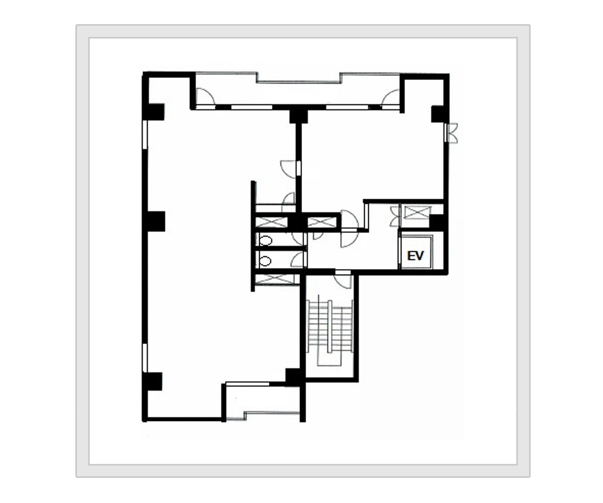 3階1フロアー 間取り図