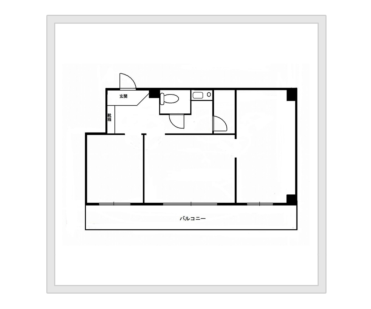 2階・3階1室 間取り図